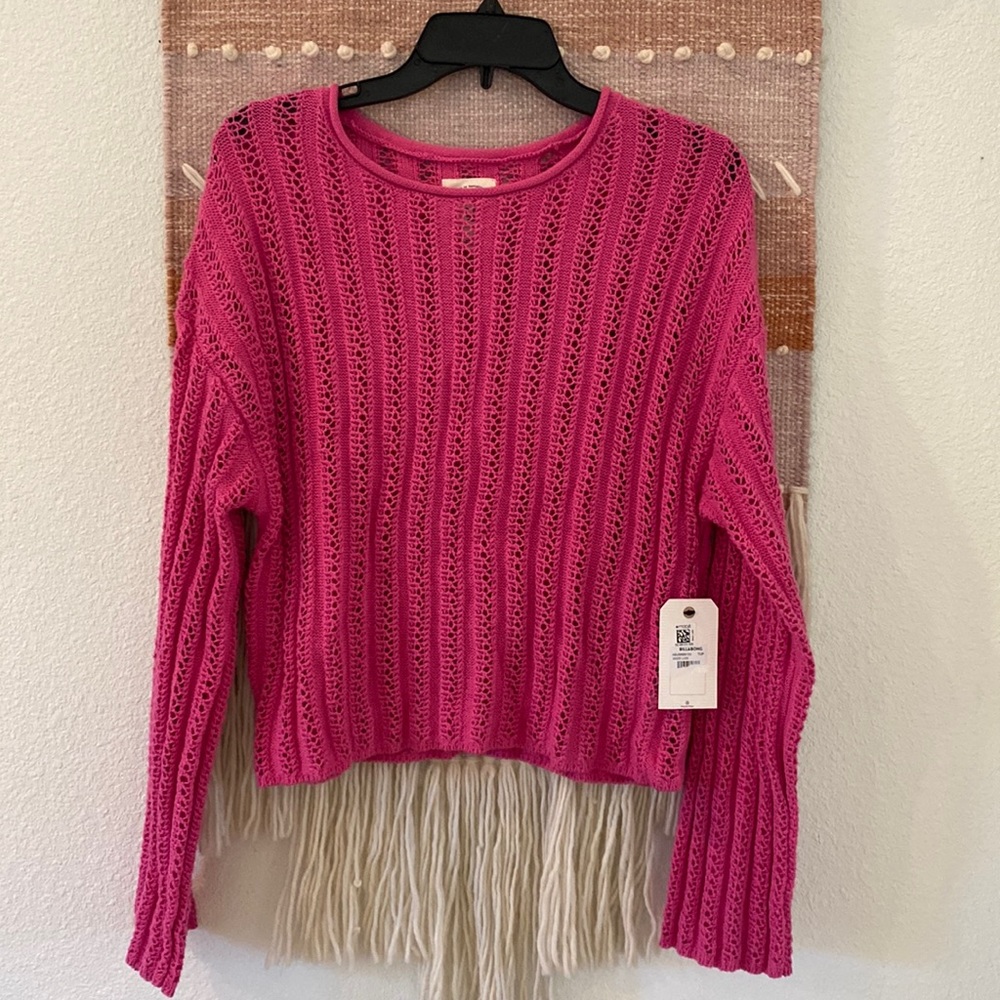 Billabong knit sweater, new!
